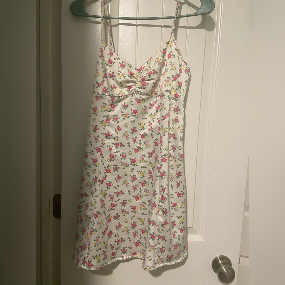 Floral White Dress